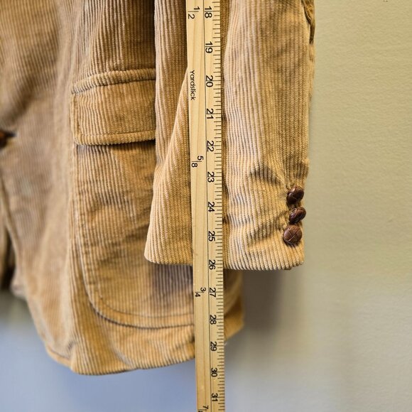 Vintage Cavender's 44XL Western Brown Corduroy Mens Blazer Sport Coat Elbow Patc - Picture 16 of 16